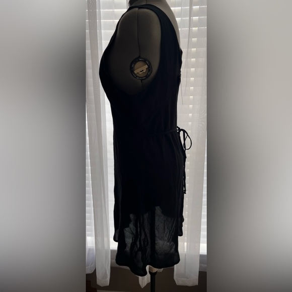 NWT, XL, Wild Fable, black V neck, ties back dress. - Picture 4 of 10